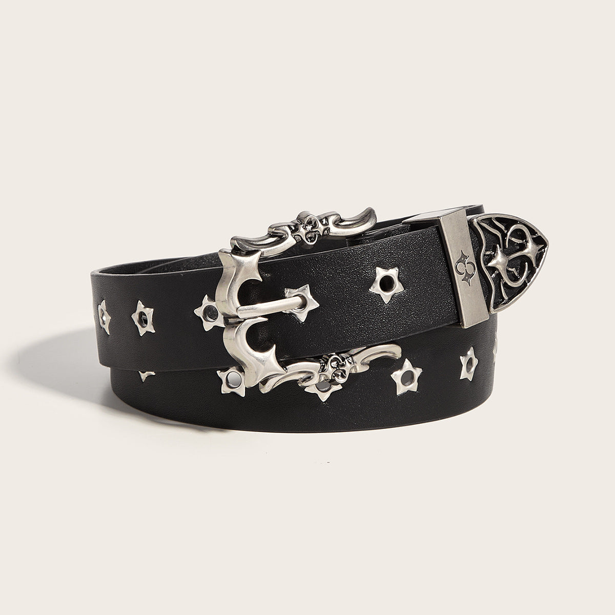 Girls’ Pin Buckle Casual Belt - Black 1623 - Women’s belt