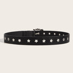 Girls’ Pin Buckle Casual Belt - Black 1623 - Women’s belt