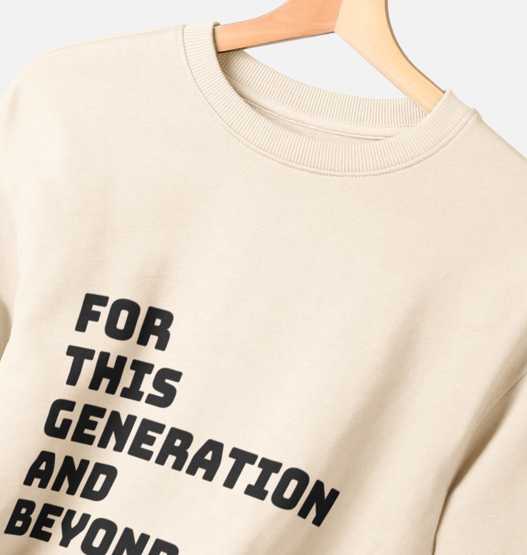 Oversized Slogan Jumper