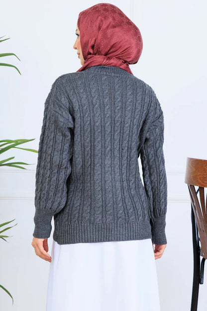 Hair Knit Short Knitwear Cardigan – NEOMODEST product image 4