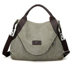 Handbags Women Minimalist Retro Shoulder Crossbody Vintage Canvas Bag - green