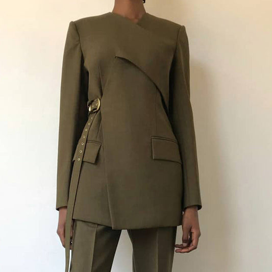Heavy Corns Waist-tight Suit Jacket