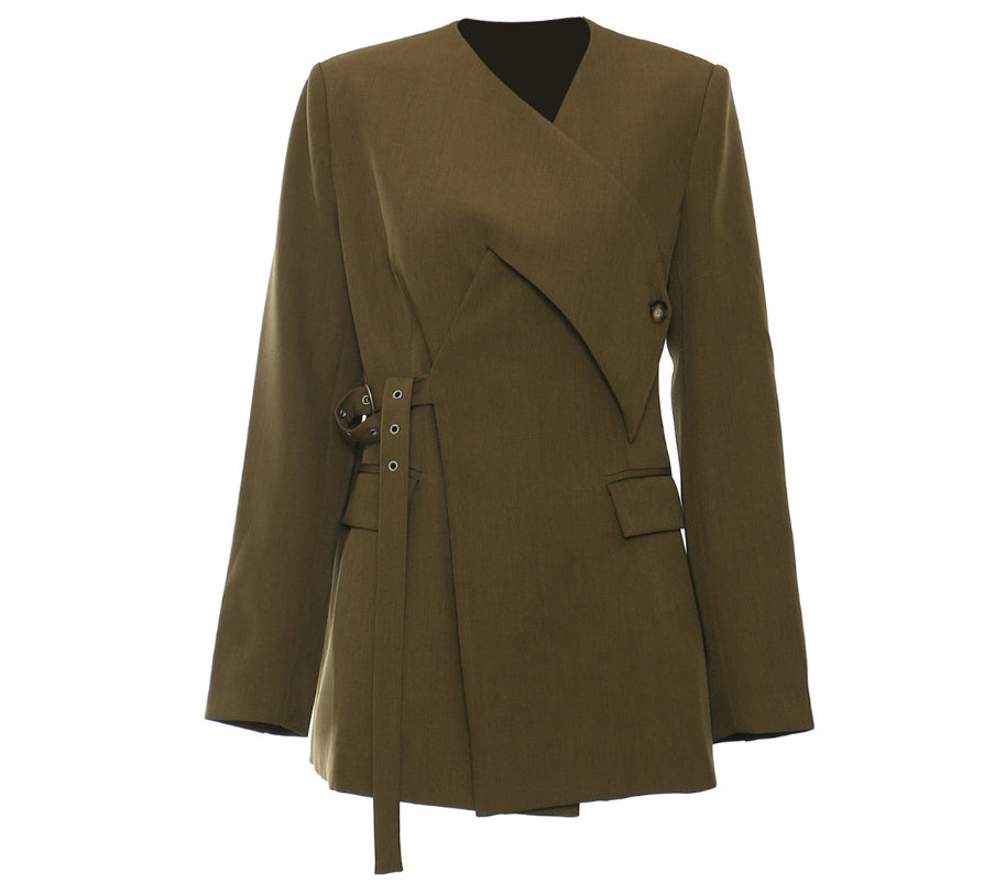 Heavy Corns Waist-tight Suit Jacket