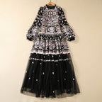 Heavy Embroidery Mesh Swing Dress Eid Dress Eid Outfit