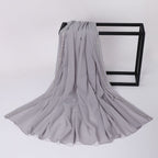 High-gloss Diamond Long-edge Chiffon Scarf Hui Ethnic Scarf Middle Eastern and African Headscarf Malay Wrapped