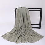 High-gloss Diamond Long-edge Chiffon Scarf Hui Ethnic Scarf Middle Eastern and African Headscarf Malay Wrapped