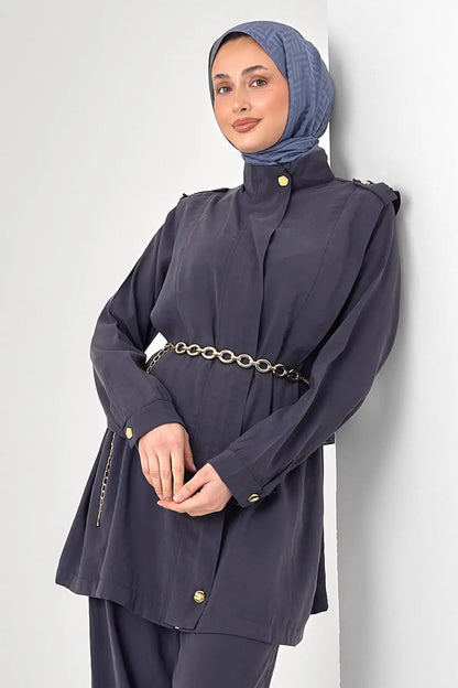 Hijab Two-piece Set | Grey – NEOMODEST product image 3