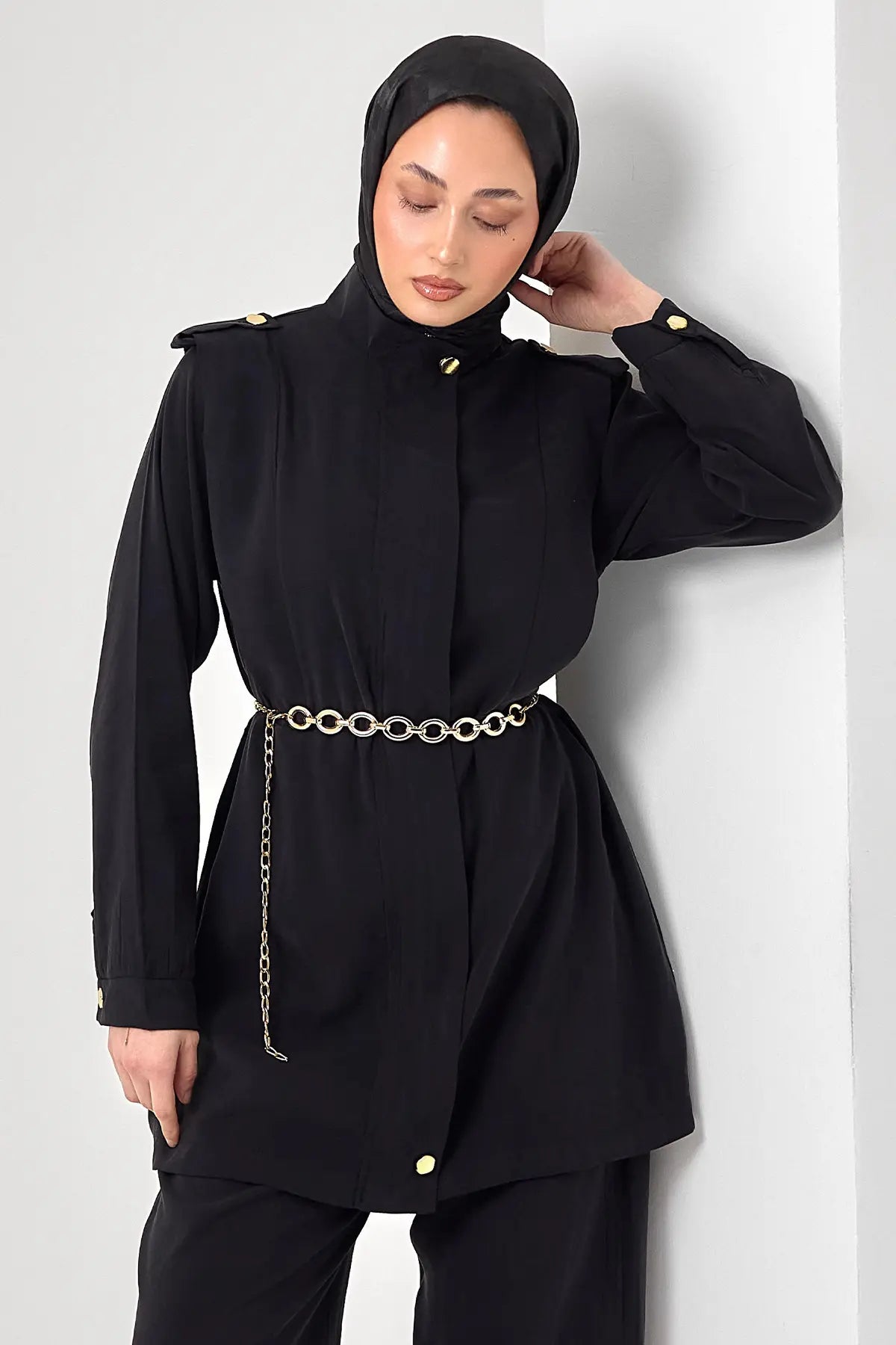Hijab Two-piece Set | Black – NEOMODEST product image 2