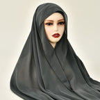 Instant Chiffon Scarf, Pinless Hijab - neomodest