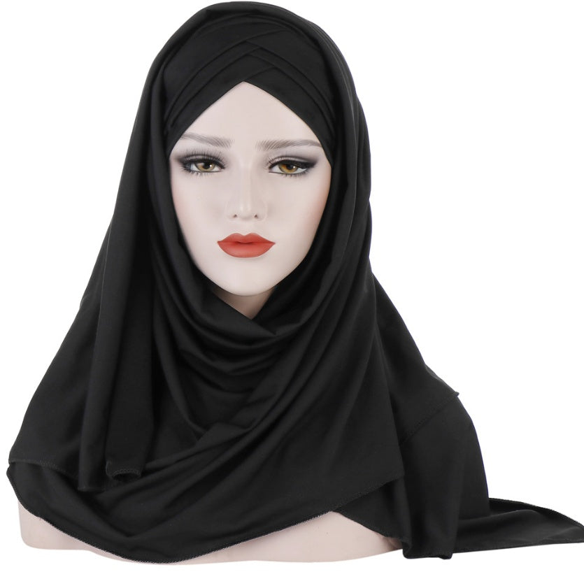 Instant Patch Hijab - Black / One size - Patch Hijab