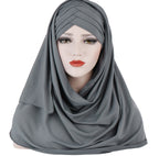 Instant Patch Hijab - Grey / One size - Patch Hijab