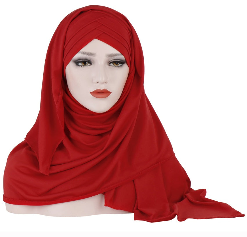 Instant Patch Hijab - Red / One size - Patch Hijab