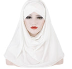 Instant Patch Hijab - White / One size - Patch Hijab