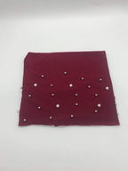 Jane win hat industry new polyester fashion simple headscarf hat hat - Wine red