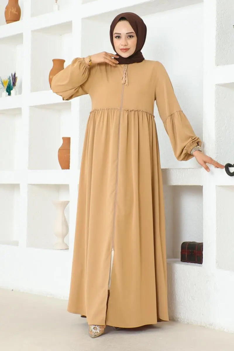 Mec Jessica Crepe Abaya With Balloon Sleeves