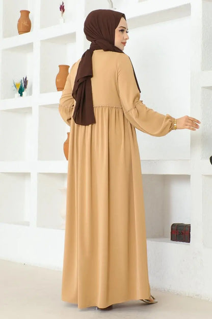 Mec Jessica Crepe Abaya With Balloon Sleeves