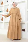 Mec Jessica Crepe Abaya With Frilly Skirt
