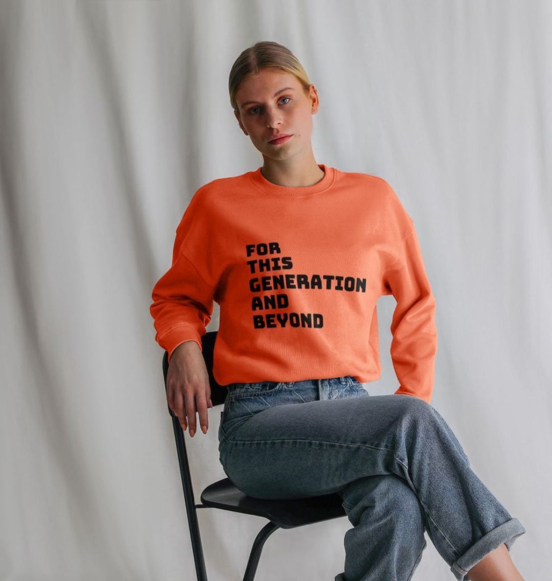 Oversized Slogan Jumper