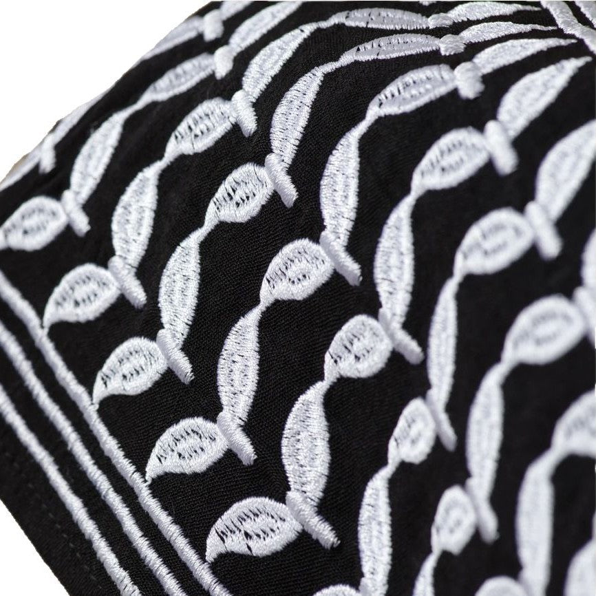Keffiyeh Style Abaya With Crossbody Bag - Abaya