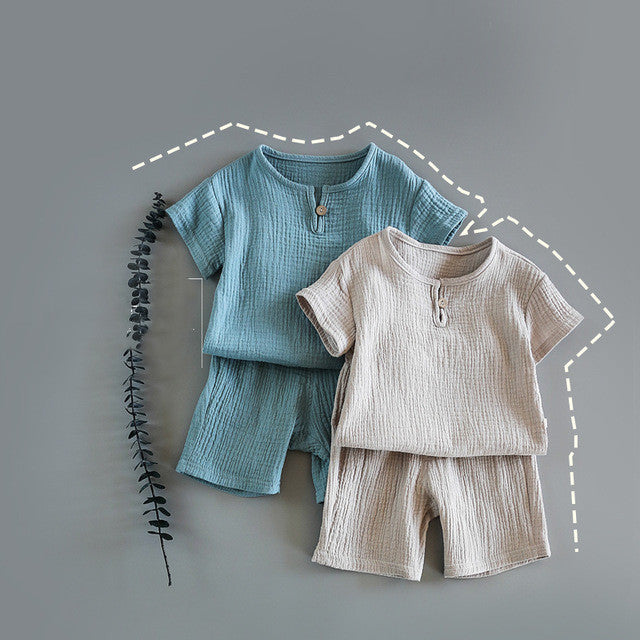 Kids’ 2-Pieces Summer Set Short Sleeve top with Shorts Set for Boys - 2-pieces set