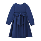 Kids’ Two-pieces Abaya Set Kids’ Solid-colour Long Dress with Headscarf Girls’ Modest Outfit Set - Kids’ Two-pieces
