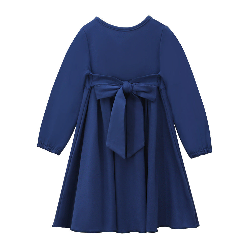 Kids’ Two-pieces Abaya Set Kids’ Solid-colour Long Dress with Headscarf Girls’ Modest Outfit Set - Kids’ Two-pieces