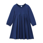 Kids’ Two-pieces Abaya Set Kids’ Solid-colour Long Dress with Headscarf Girls’ Modest Outfit Set - Kids’ Two-pieces