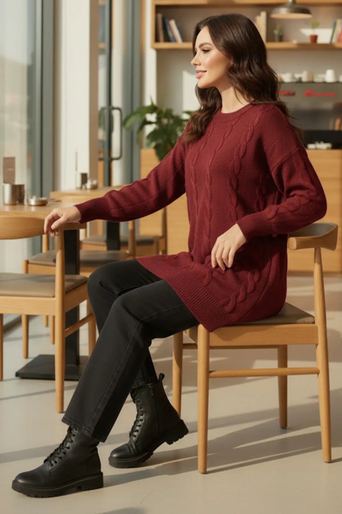 Knitted Sweater – NEOMODEST winter collection product image 2