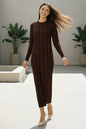 Knitwear Dress | Brown – NEOMODEST product image 1