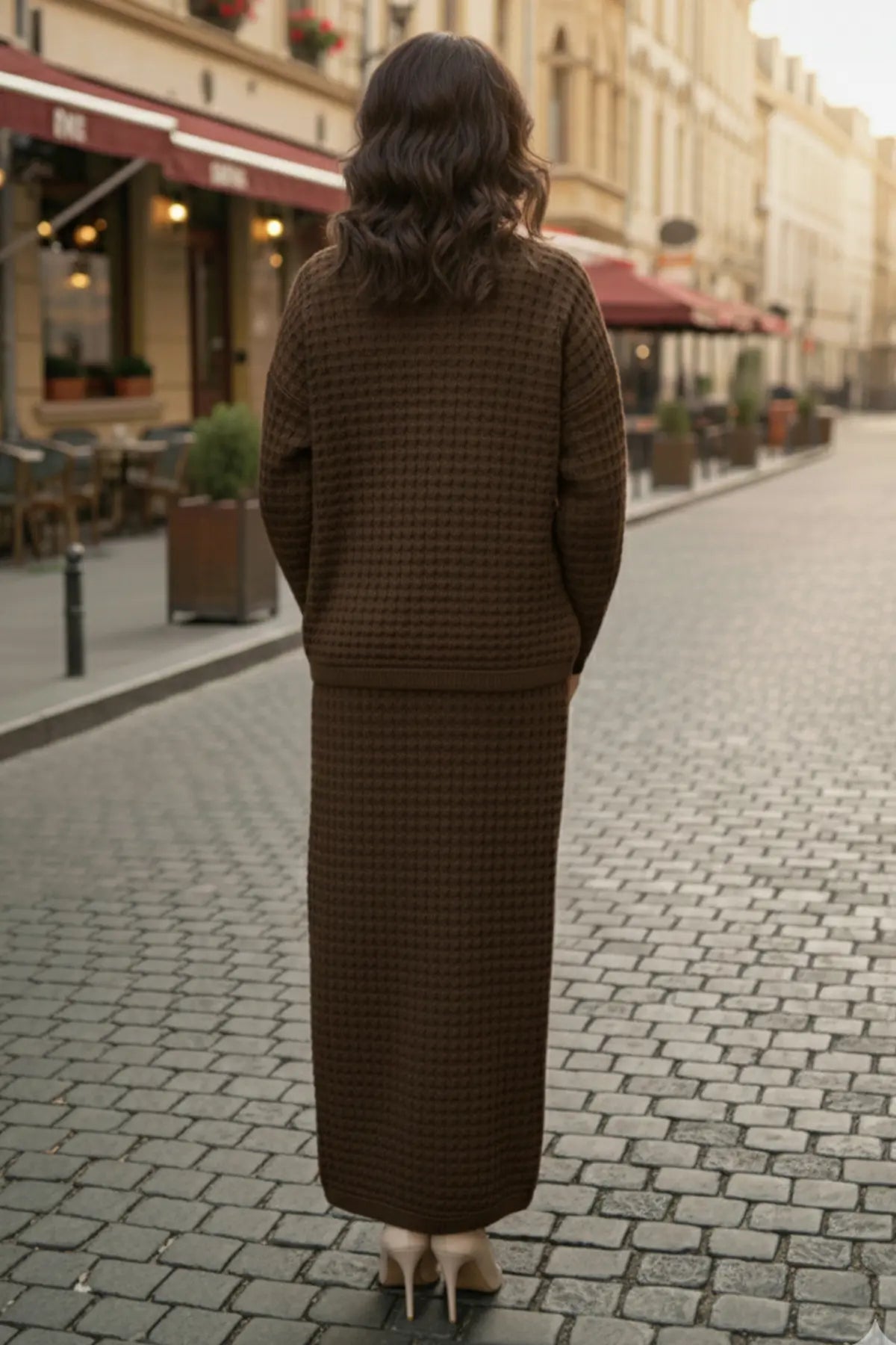 Knitwear Suıt | Brown – NEOMODEST product image 3