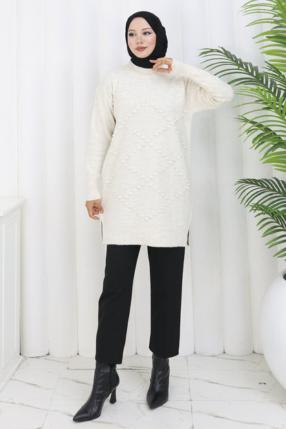 Knitwear Sweater | Ecru – NEOMODEST product image 1