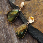 Labradorite Earrings - Labradorite - Earrings