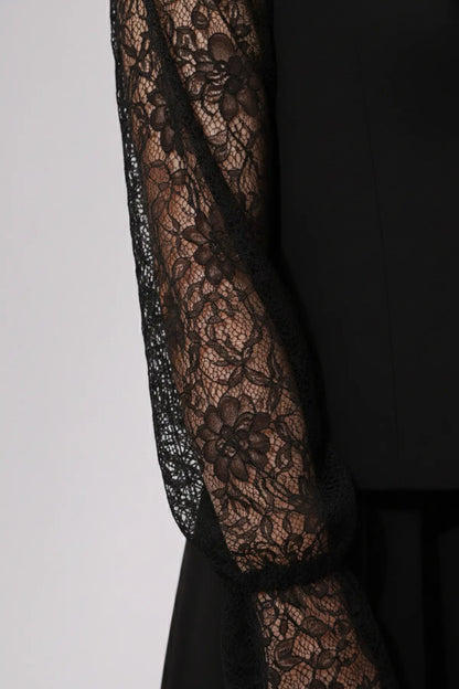 Lace Hijab Two-piece Set | Black – NEOMODEST product image 2