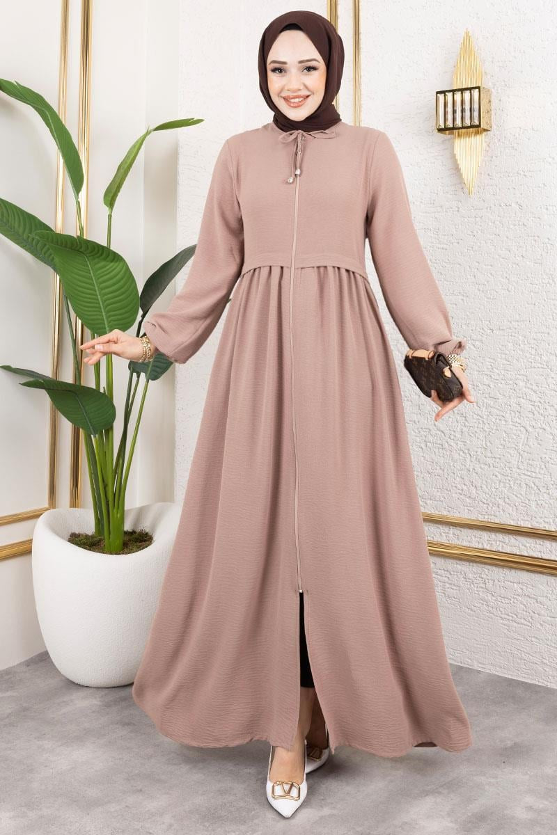 Mec Lace-up Aerobin Abaya