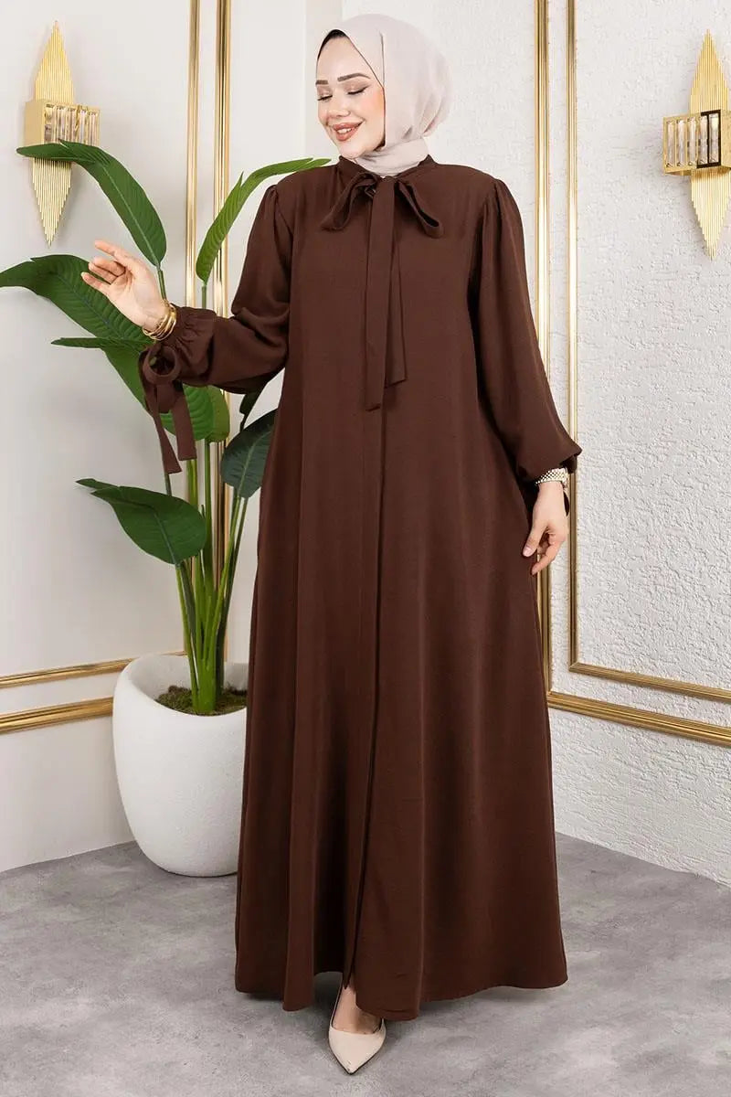 Mec Laced Cuff Dress Abaya