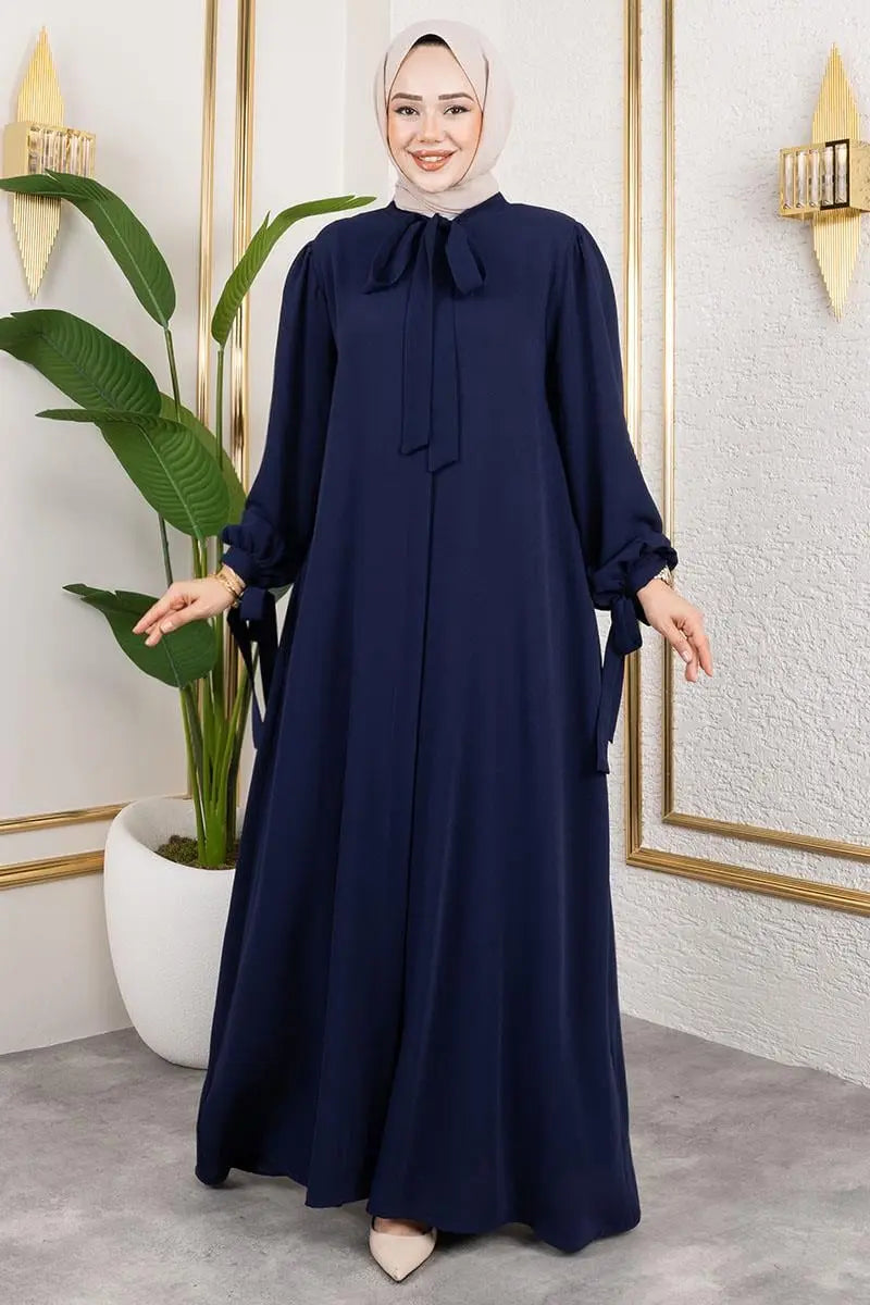 Mec Laced Cuff Dress Abaya