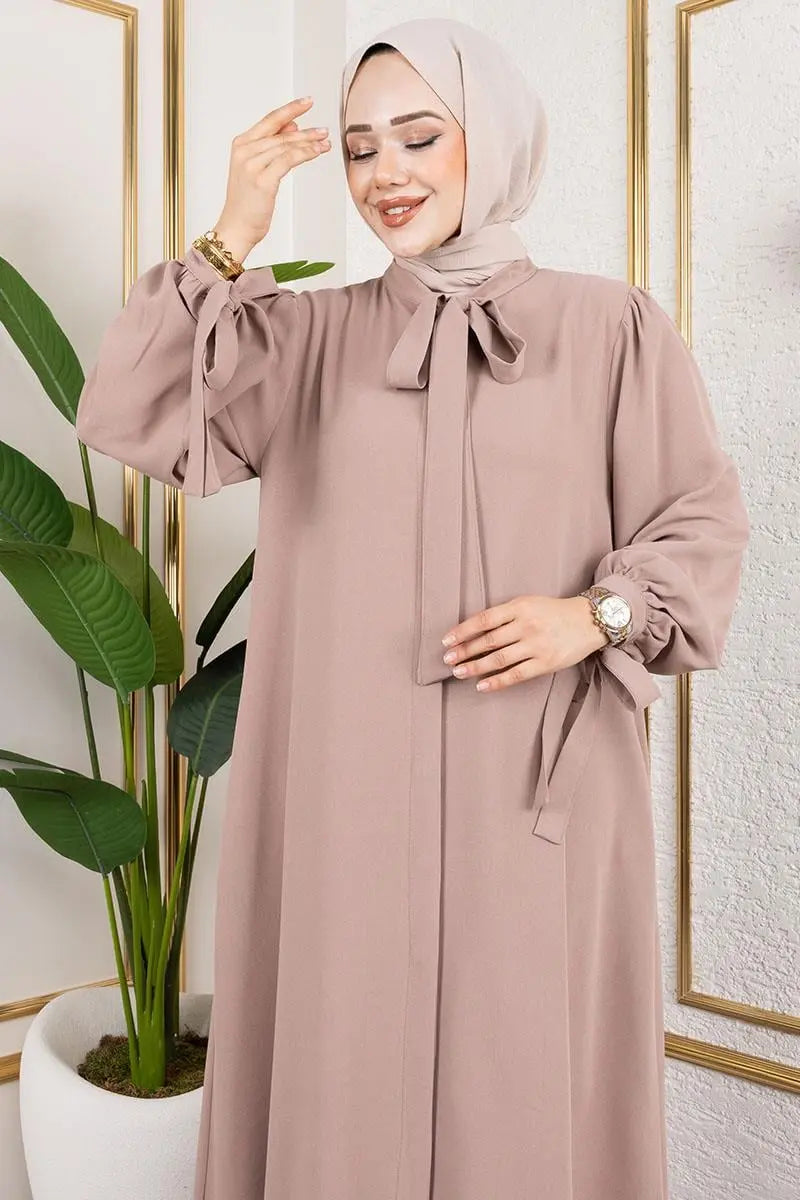 Mec Laced Cuff Dress Abaya