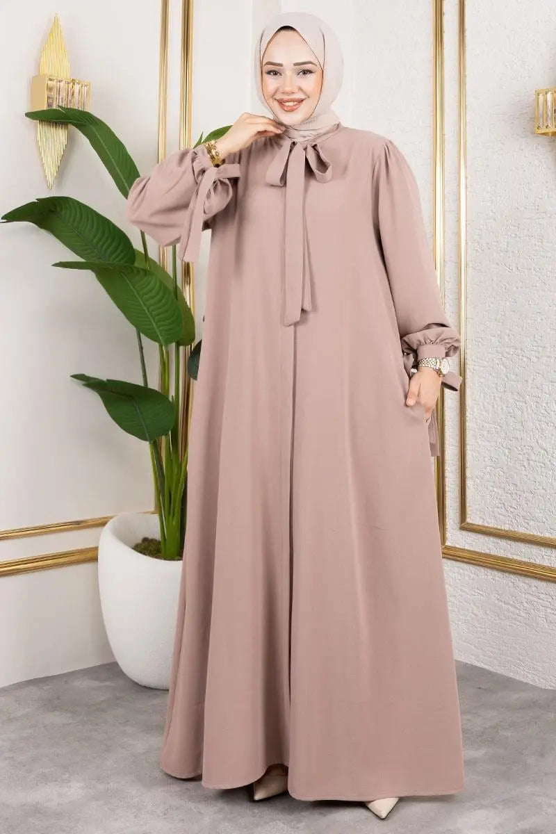 Mec Laced Cuff Dress Abaya