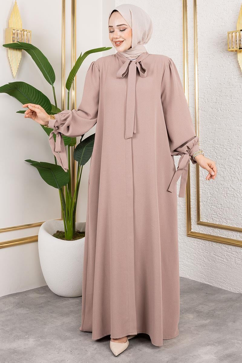 Mec Laced Cuff Dress Abaya