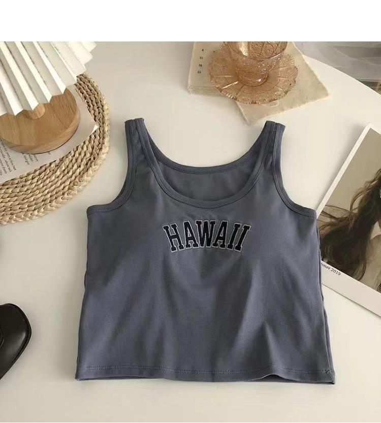Ladies’ One-piece Sports Vest With Chest Pad - Sea Blue / Free Size