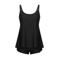 Ladies’ Plus Size Split Swimwear - Black / L - Plus size swimsuit