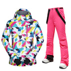 Ladies’ Ski Suit Women’s Winter Outdoor Suit - Pink pants / L - Ski Suit