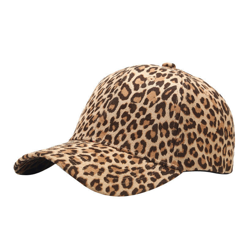 Leopard Print Peaked Cap Summer Outdoor Sun Hat - Sun Hat