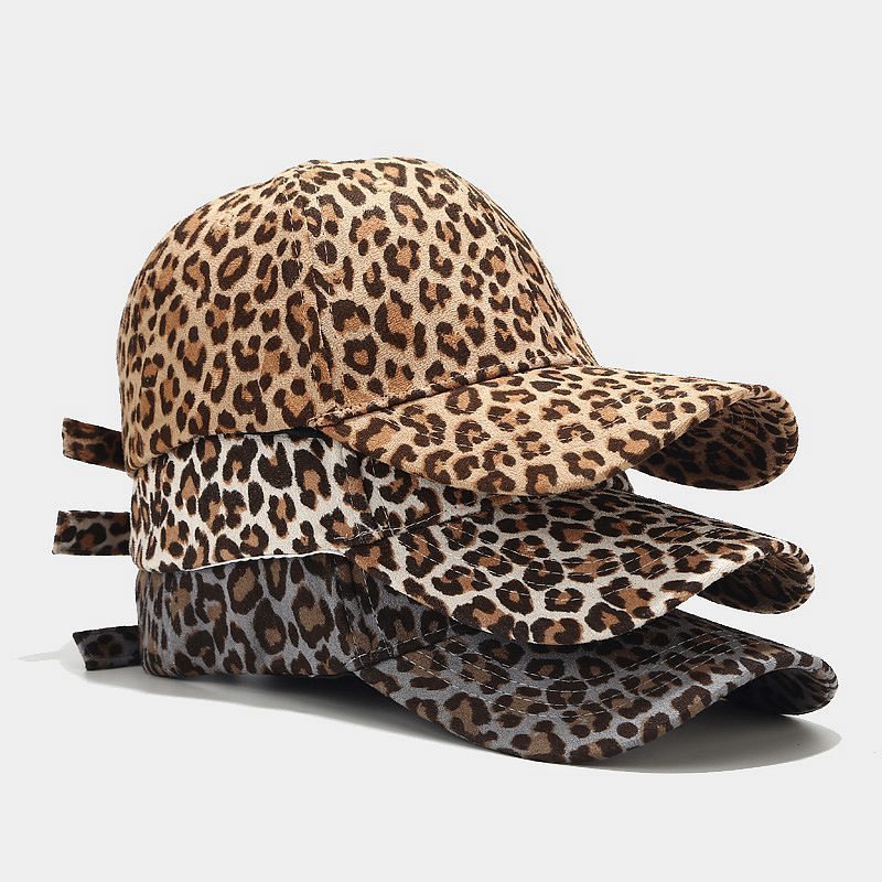 Leopard Print Peaked Cap Summer Outdoor Sun Hat - Sun Hat
