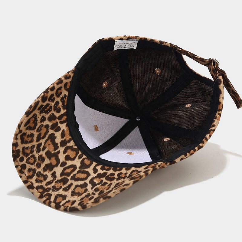 Leopard Print Peaked Cap Summer Outdoor Sun Hat - Sun Hat