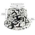 Letter Graffiti Fisherman Sun Hat - Sun Hat