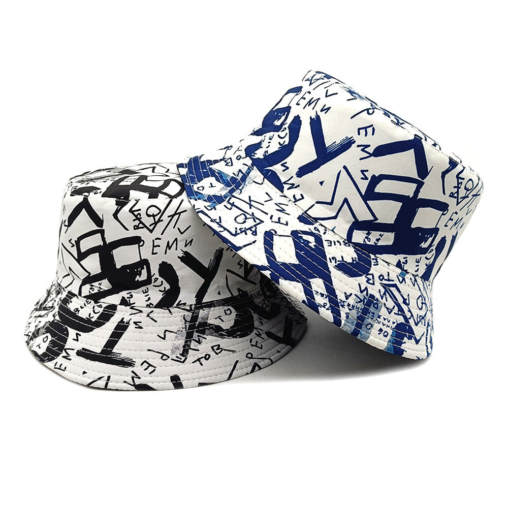 Letter Graffiti Fisherman Sun Hat - Sun Hat