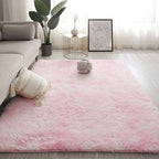 Living Room Carpet Bedroom Bedside and Under Bed Plush Blanket Elegant Floor Mat - Tender pink / 100x160cm - Floor mat