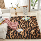 Living Room Carpet Bedroom Bedside and Under Bed Plush Blanket Elegant Floor Mat - Leopard print / 100x160cm - Floor mat