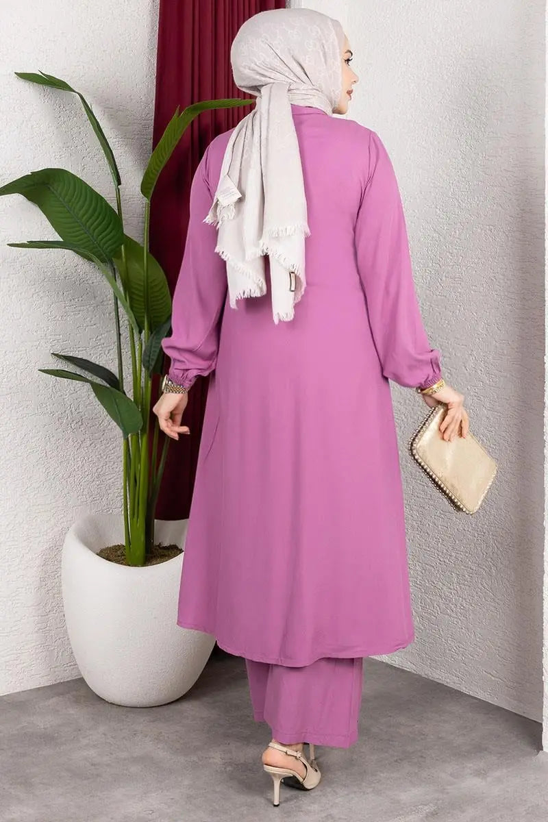 Long Hijab Suit | Rose – NEOMODEST product image 3